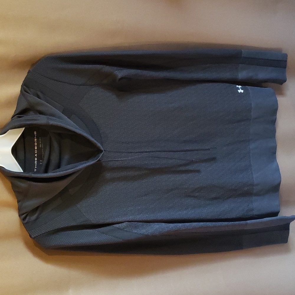 Under Armour Threadborne Long Sleeve Fitted Heatgear Shirt Size S - Picture 5 of 11